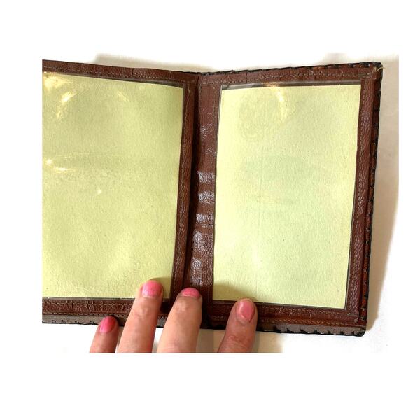 Western Wallet Genuine Leather Hand Tooled AZTEC Cowboy Rodeo Stitched Bifold - Picture 6 of 8